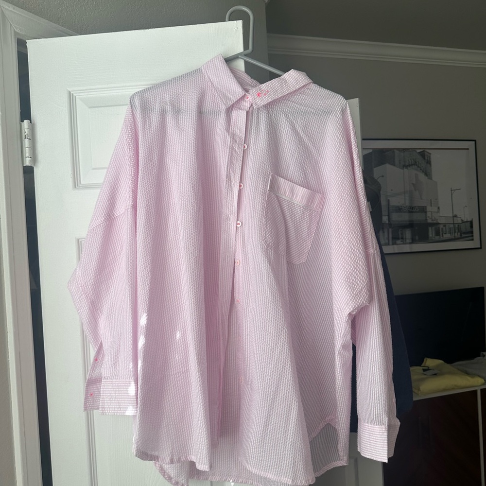 NWOT Free People Cloud Nine Lounge Shirt